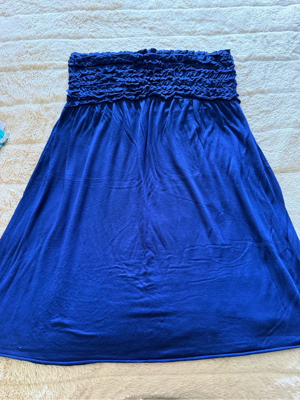 Xhilaration Royal Blue Maxi Skirt with Smocked Waist